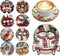 8 Pieces Christmas Diamond Painting Coasters Kits for Adults(Christmas)